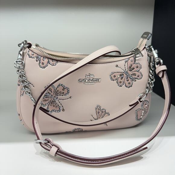 Coach Teri Shoulder Bag With Butterfly Print CCE92 & Gift Receipt Authentic ‼️ - Picture 9 of 12
